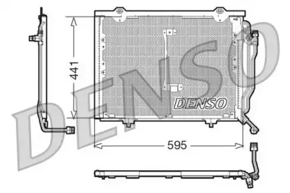 DCN17012 DENSO Конденсатор, кондиционер DCN17012 DENSO Конденсатор, кондиционер