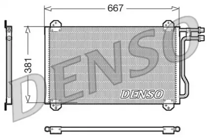 DCN17055 DENSO Конденсатор, кондиционер DCN17055 DENSO Конденсатор, кондиционер