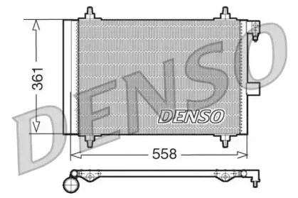 DCN21025 DENSO Конденсатор, кондиционер DCN21025 DENSO Конденсатор, кондиционер