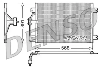 DCN23010 DENSO Конденсатор, кондиционер DCN23010 DENSO Конденсатор, кондиционер