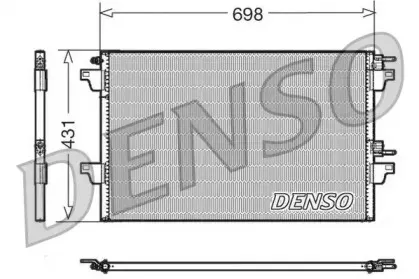 DCN23022 DENSO Конденсатор, кондиционер DCN23022 DENSO Конденсатор, кондиционер