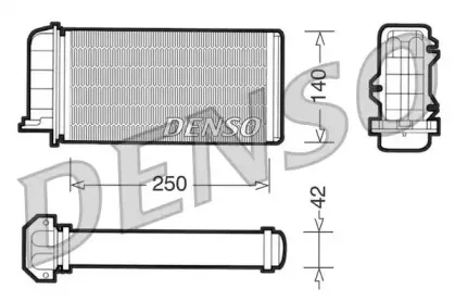DRR09002 DENSO Теплообменник, отопление салона DRR09002 DENSO Теплообменник, отопление салона