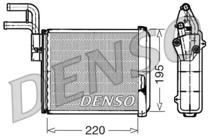 DRR09032 DENSO Теплообменник, отопление салона DRR09032 DENSO Теплообменник, отопление салона