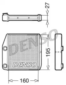 DRR09075 DENSO Теплообменник, отопление салона DRR09075 DENSO Теплообменник, отопление салона