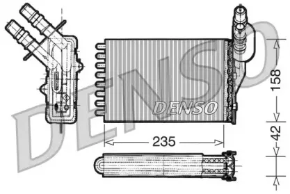 DRR23001 DENSO Теплообменник, отопление салона DRR23001 DENSO Теплообменник, отопление салона