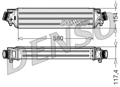 DIT01002 DENSO Интеркулер DIT01002 DENSO Интеркулер