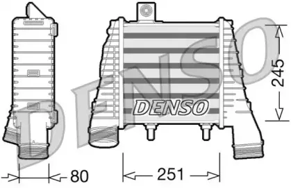 DIT02008 DENSO Интеркулер DIT02008 DENSO Интеркулер