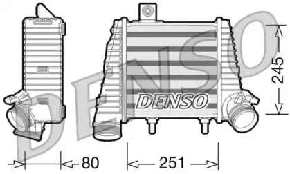DIT02016 DENSO Интеркулер DIT02016 DENSO Интеркулер