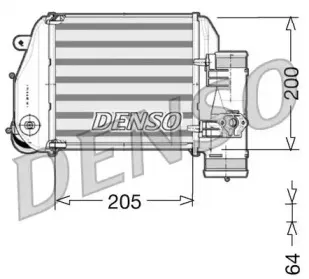 DIT02024 DENSO Интеркулер DIT02024 DENSO Интеркулер