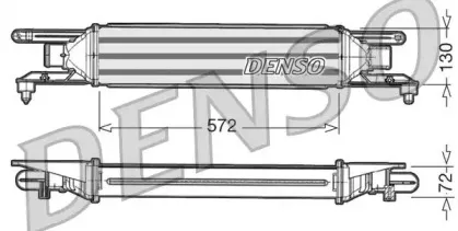 DIT09105 DENSO Интеркулер DIT09105 DENSO Интеркулер