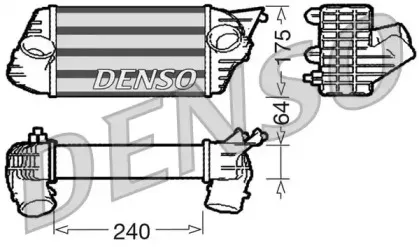 DIT09120 DENSO Интеркулер DIT09120 DENSO Интеркулер