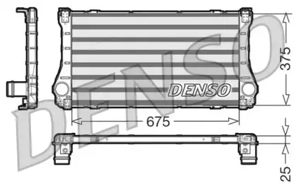 DIT50002 DENSO Интеркулер DIT50002 DENSO Интеркулер