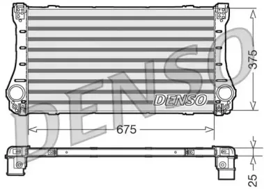 DIT50005 DENSO Интеркулер DIT50005 DENSO Интеркулер