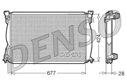 DRM02038 DENSO Радиатор, охлаждение двигателя DRM02038 DENSO Радиатор, охлаждение двигателя
