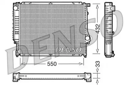 DRM05023 DENSO Радиатор, охлаждение двигателя DRM05023 DENSO Радиатор, охлаждение двигателя