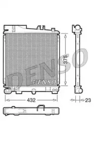 DRM05029 DENSO Радиатор, охлаждение двигателя DRM05029 DENSO Радиатор, охлаждение двигателя