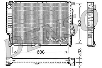 DRM05052 DENSO Радиатор, охлаждение двигателя DRM05052 DENSO Радиатор, охлаждение двигателя