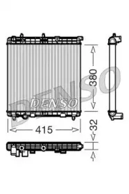 DRM07011 DENSO Радиатор, охлаждение двигателя DRM07011 DENSO Радиатор, охлаждение двигателя