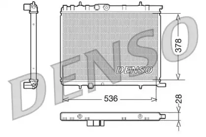 DRM07021 DENSO Радиатор, охлаждение двигателя DRM07021 DENSO Радиатор, охлаждение двигателя