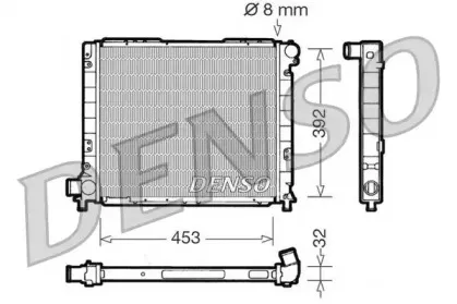 DRM09052 DENSO Радиатор, охлаждение двигателя DRM09052 DENSO Радиатор, охлаждение двигателя