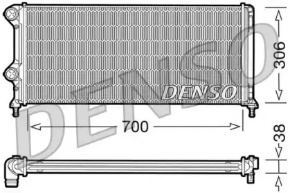 DRM09060 DENSO Радиатор, охлаждение двигателя DRM09060 DENSO Радиатор, охлаждение двигателя