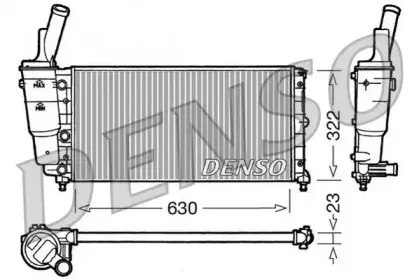 DRM09097 DENSO Радиатор, охлаждение двигателя DRM09097 DENSO Радиатор, охлаждение двигателя
