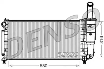 DRM09105 DENSO Радиатор, охлаждение двигателя DRM09105 DENSO Радиатор, охлаждение двигателя