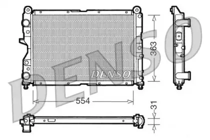 DRM09132 DENSO Радиатор, охлаждение двигателя DRM09132 DENSO Радиатор, охлаждение двигателя