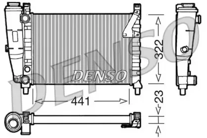 DRM09143 DENSO Радиатор, охлаждение двигателя DRM09143 DENSO Радиатор, охлаждение двигателя