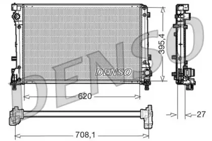 DRM09163 DENSO Радиатор, охлаждение двигателя DRM09163 DENSO Радиатор, охлаждение двигателя