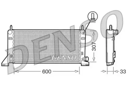 DRM10020 DENSO Радиатор, охлаждение двигателя DRM10020 DENSO Радиатор, охлаждение двигателя