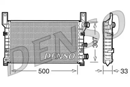DRM10035 DENSO Радиатор, охлаждение двигателя DRM10035 DENSO Радиатор, охлаждение двигателя