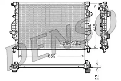 DRM10077 DENSO Радиатор, охлаждение двигателя DRM10077 DENSO Радиатор, охлаждение двигателя