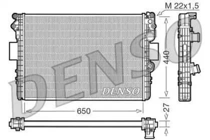 DRM12002 DENSO Радиатор, охлаждение двигателя DRM12002 DENSO Радиатор, охлаждение двигателя