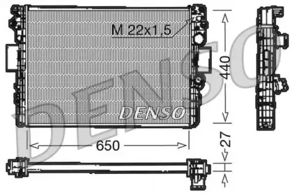 DRM12003 DENSO Радиатор, охлаждение двигателя DRM12003 DENSO Радиатор, охлаждение двигателя