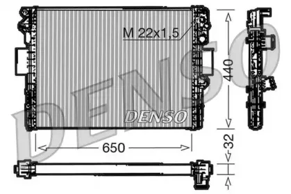 DRM12005 DENSO Радиатор, охлаждение двигателя DRM12005 DENSO Радиатор, охлаждение двигателя
