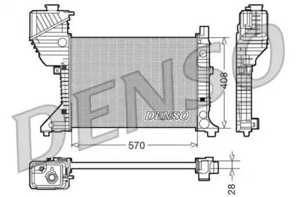 DRM17016 DENSO Радиатор, охлаждение двигателя DRM17016 DENSO Радиатор, охлаждение двигателя