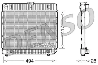 DRM17021 DENSO Радиатор, охлаждение двигателя DRM17021 DENSO Радиатор, охлаждение двигателя