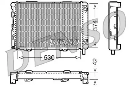 DRM17026 DENSO Радиатор, охлаждение двигателя DRM17026 DENSO Радиатор, охлаждение двигателя