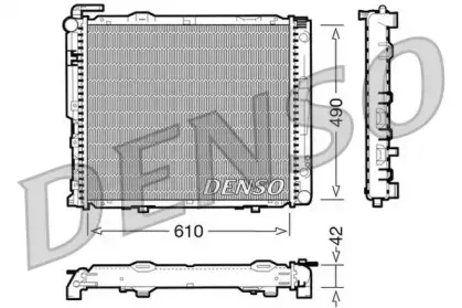 DRM17036 DENSO Радиатор, охлаждение двигателя DRM17036 DENSO Радиатор, охлаждение двигателя
