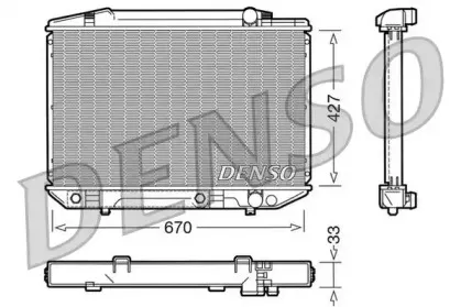 DRM17051 DENSO Радиатор, охлаждение двигателя DRM17051 DENSO Радиатор, охлаждение двигателя