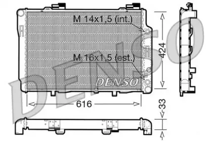 DRM17071 DENSO Радиатор, охлаждение двигателя DRM17071 DENSO Радиатор, охлаждение двигателя