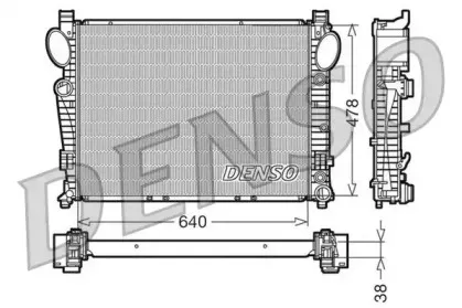 DRM17094 DENSO Радиатор, охлаждение двигателя DRM17094 DENSO Радиатор, охлаждение двигателя
