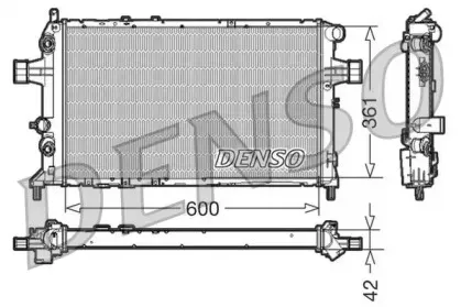 DRM20016 DENSO Радиатор, охлаждение двигателя DRM20016 DENSO Радиатор, охлаждение двигателя