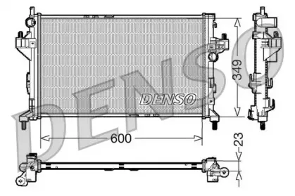 DRM20045 DENSO Радиатор, охлаждение двигателя DRM20045 DENSO Радиатор, охлаждение двигателя