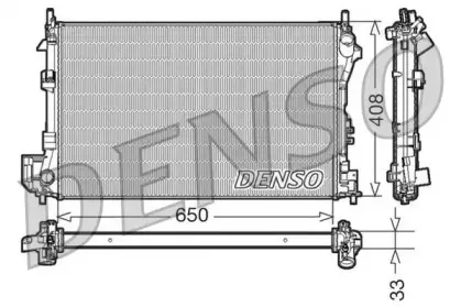 DRM20087 DENSO Радиатор, охлаждение двигателя DRM20087 DENSO Радиатор, охлаждение двигателя