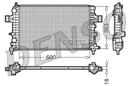 DRM20103 DENSO Радиатор, охлаждение двигателя DRM20103 DENSO Радиатор, охлаждение двигателя