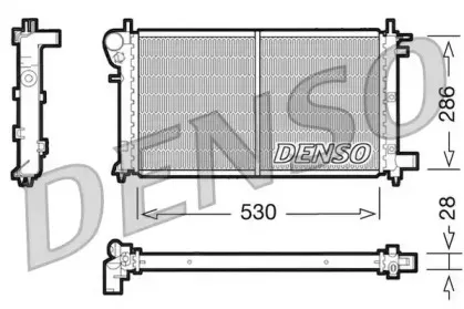 DRM21003 DENSO Радиатор, охлаждение двигателя DRM21003 DENSO Радиатор, охлаждение двигателя