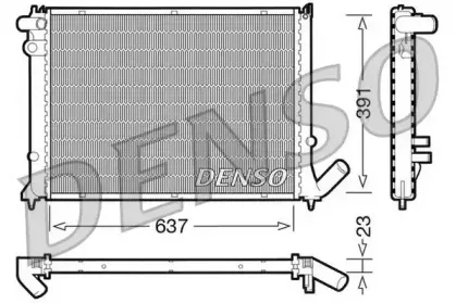 DRM21050 DENSO Радиатор, охлаждение двигателя DRM21050 DENSO Радиатор, охлаждение двигателя