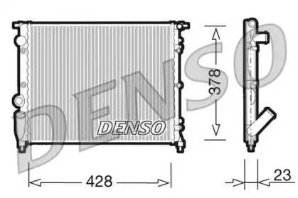 DRM23001 DENSO Радиатор, охлаждение двигателя DRM23001 DENSO Радиатор, охлаждение двигателя